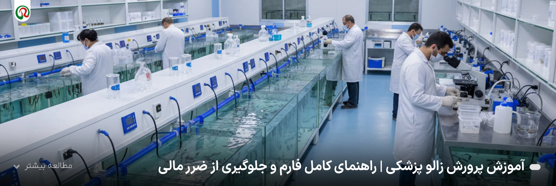 محیط حرفه‌ای آموزش پرورش زالو پزشکی با مخازن استاندارد نگهداری